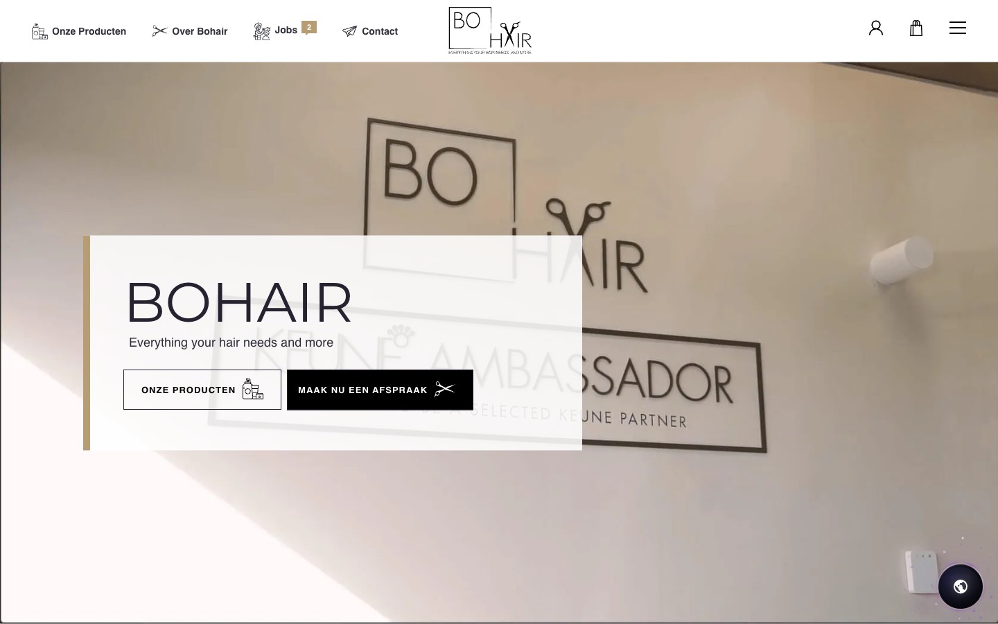 BO HAIR website